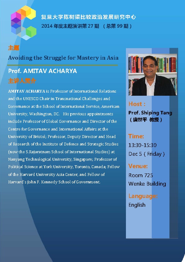 (12.5)Avoiding the Struggle for Mastery in Asia